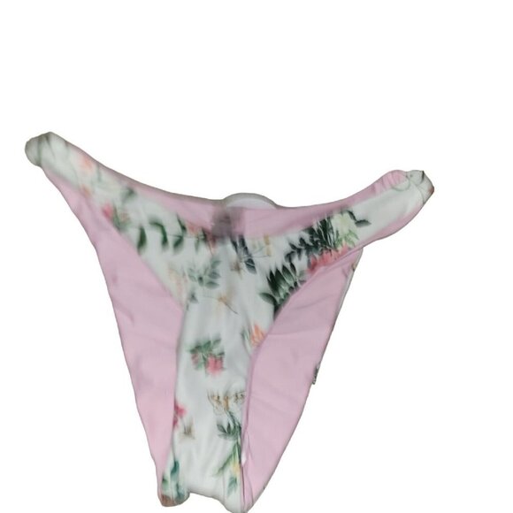 PILY Q Reversible Floral Bikini Bottom. New With Tags $76. Size Large. - Picture 7 of 10